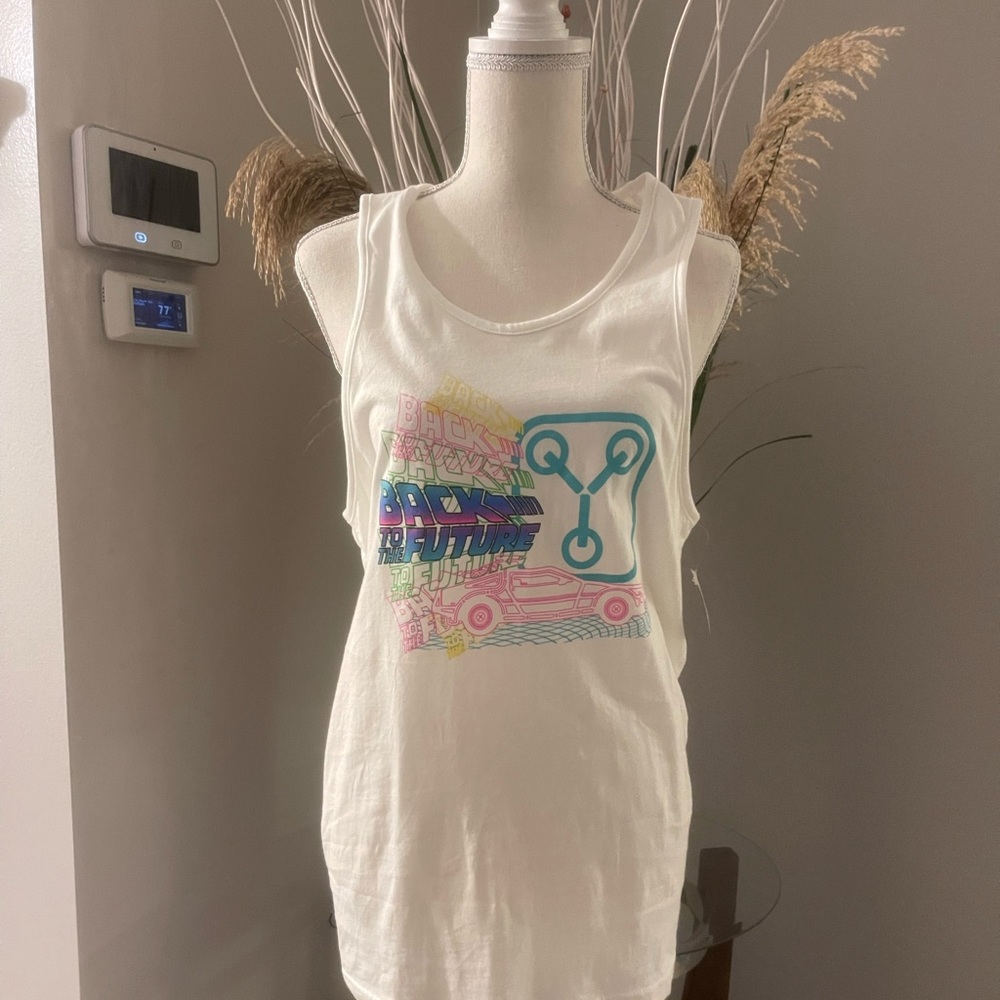Universal studios back to the future tank top NWT